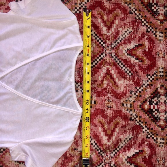 SHEIN WHITE WRAP SHIRT - Picture 7 of 8